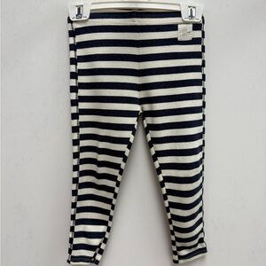 Zara Kids Striped Black and White Leggings